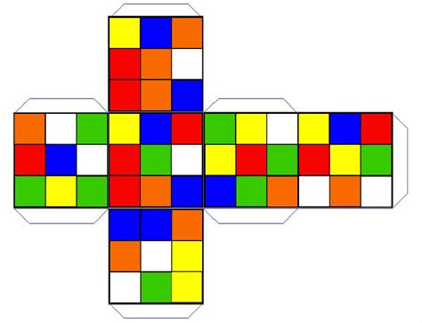 Printable Rubik S Cube Diy Template